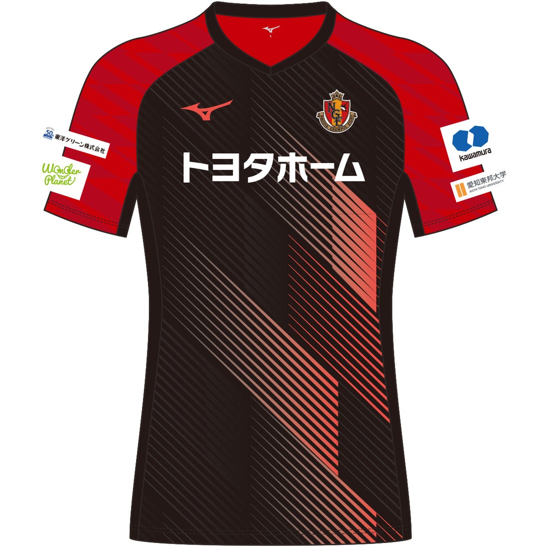 MIZUNO 名古屋グランパス 2020 プラクティスシャツ 半袖(ブラック