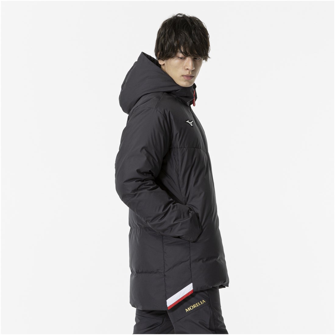MIZUNO ミズノ MORELIA ダウンハーフコート(ブラック) P2MEA50209