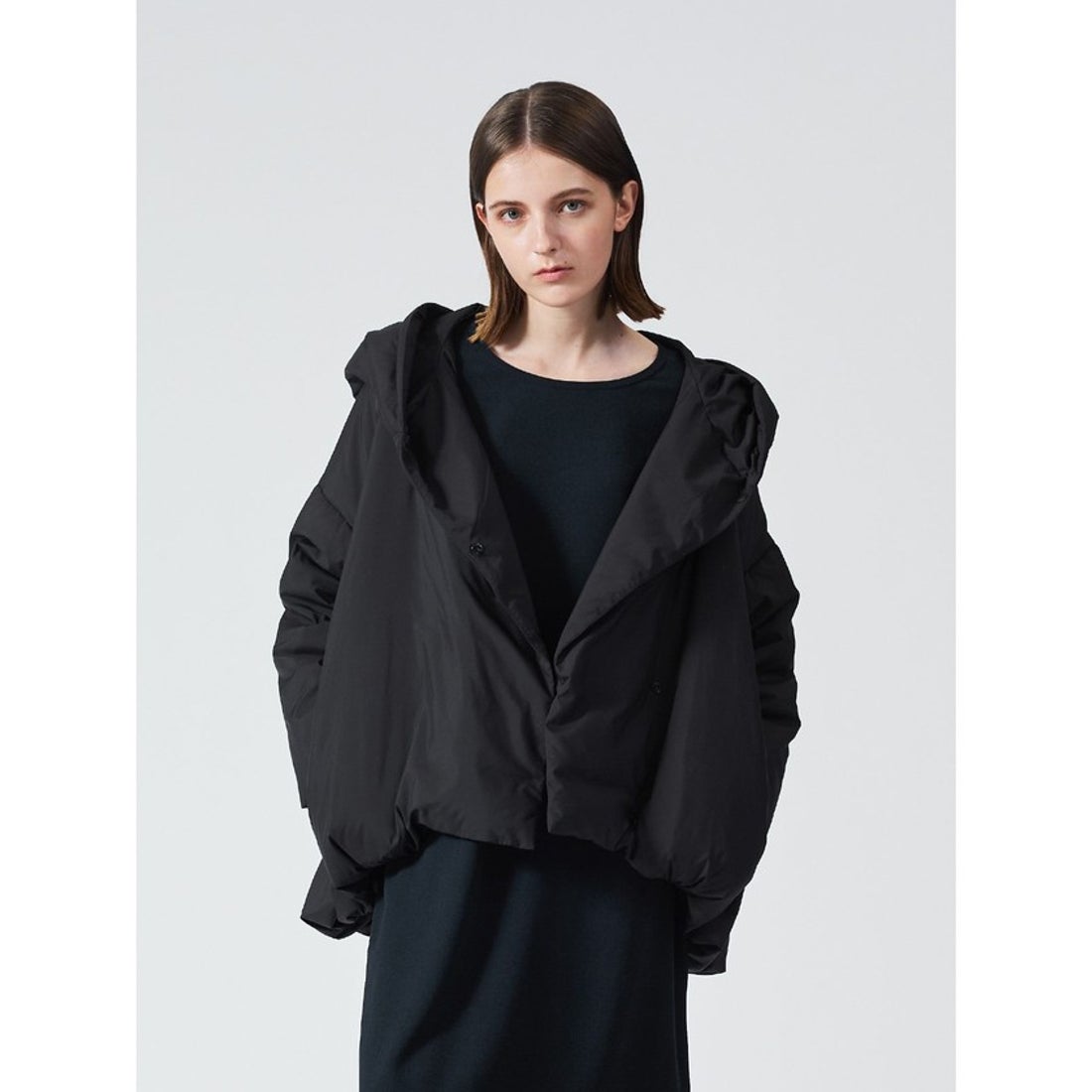 ミズイロインド mizuiro ind mizuiro ind フード付きショートダウン