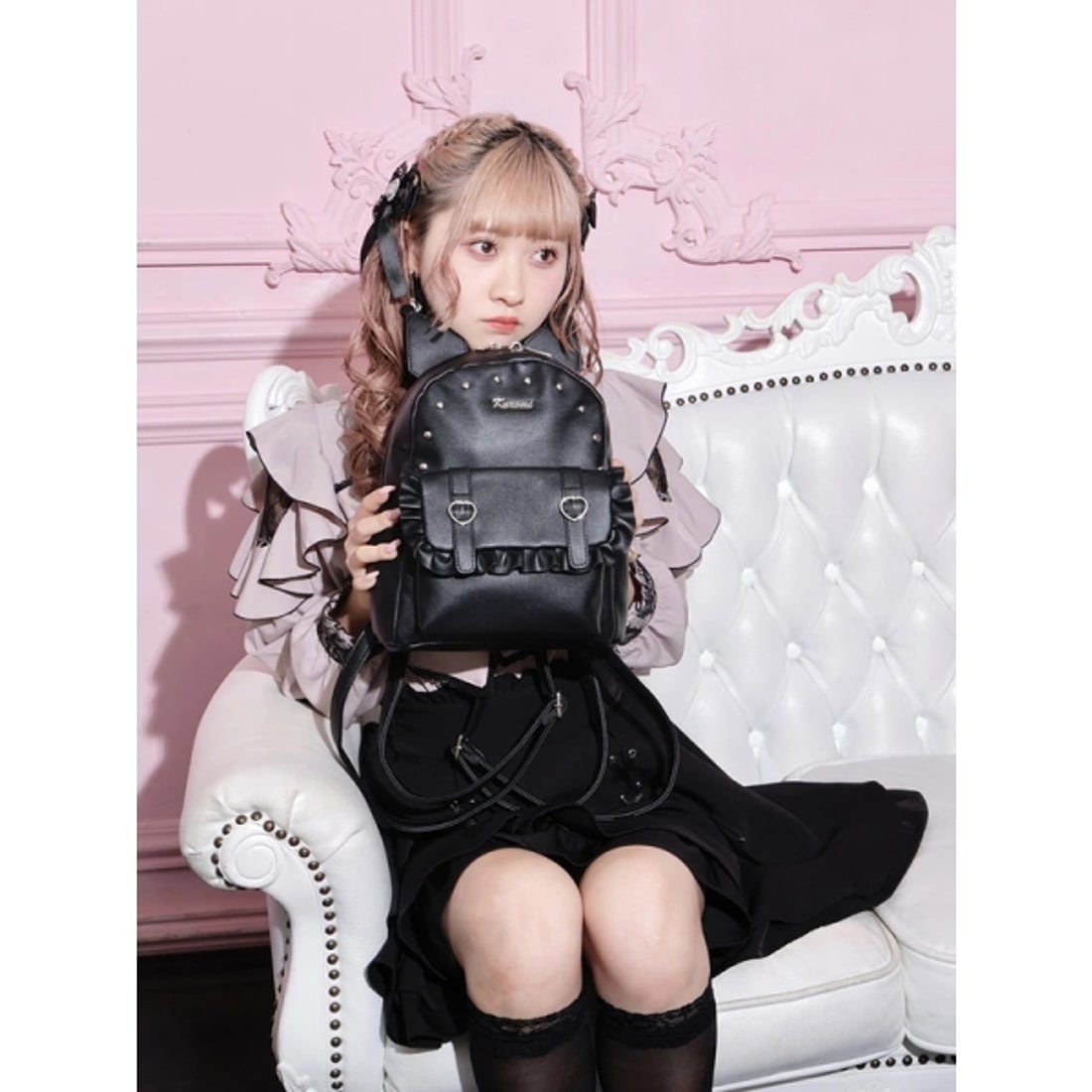 ノエミー NOEMIE クロミ 耳付きリュック （黒） - ファッション通販