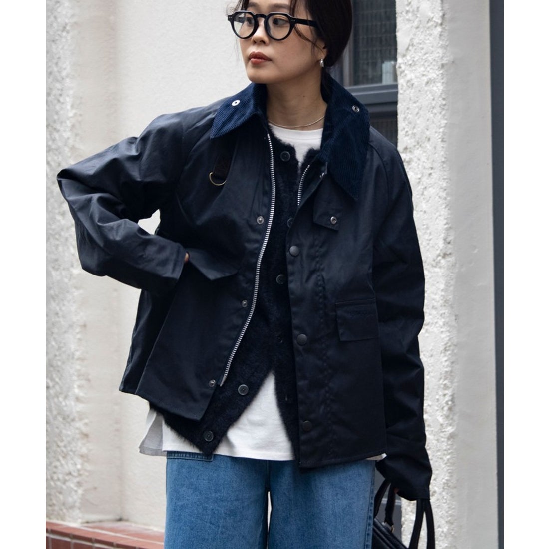 グロスター GLOSTER Barbour Spey Wax Jacket （ネイビー