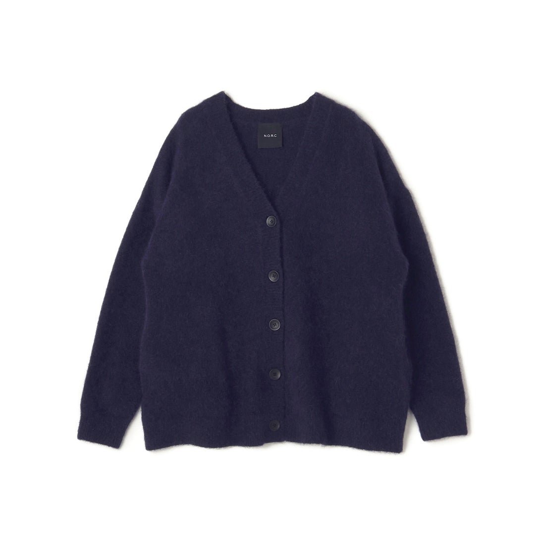 ノーク N.O.R.C キッドモヘアシャギーニットカーディガン （ネイビー