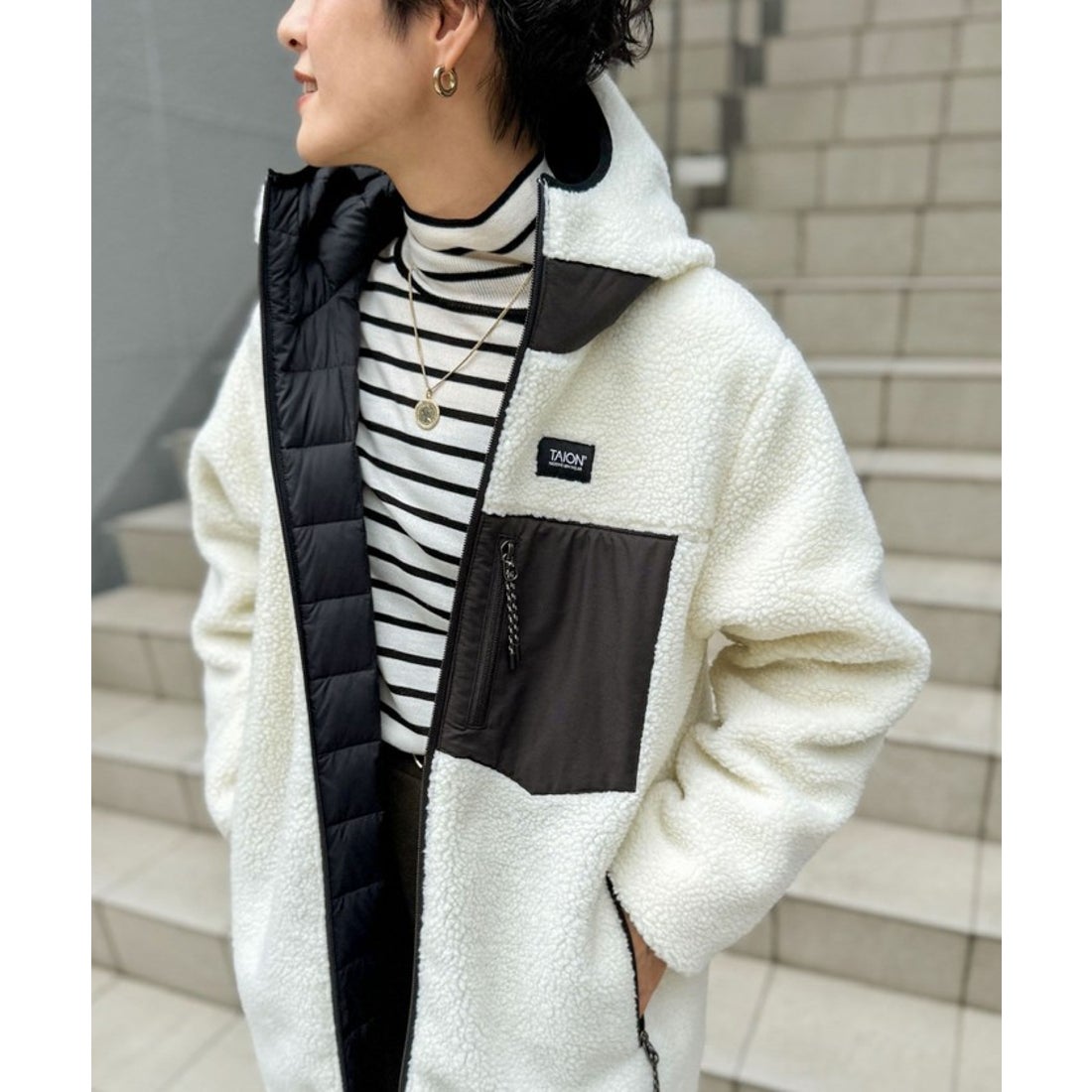 ノーリーズ NOLLEY'S ◇【WEB限定】【TAION/タイオン】別注ボア×ダウン