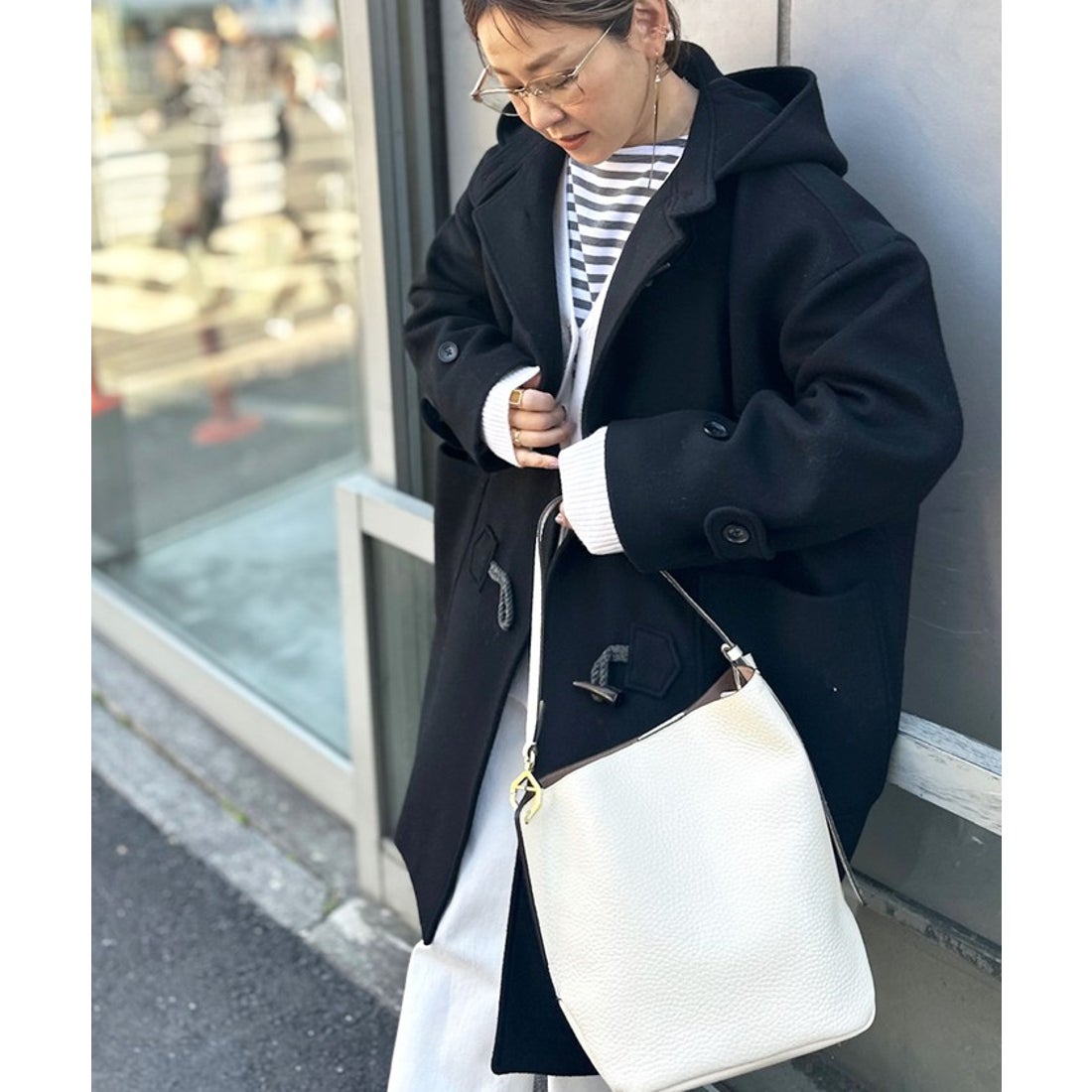 ノーリーズ NOLLEY'S NMPミドル丈ダッフルコート （キャメル