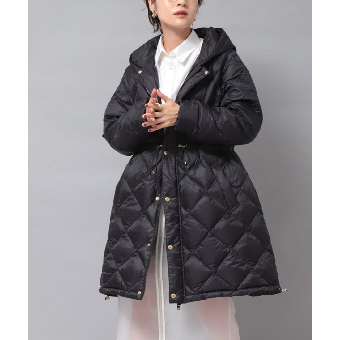 ノーリーズ NOLLEY'S ＜TAION別注＞ミドル丈Aラインフードダウン