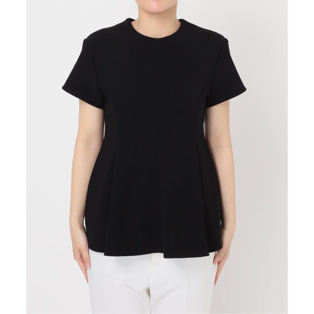 ノーブル NOBLE 《予約》コンフォートジャージーライクペプラム