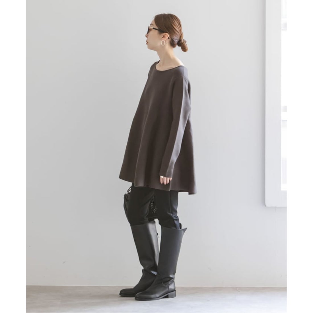 ノーブル NOBLE 《追加》テントライン フレアニット （ホワイト