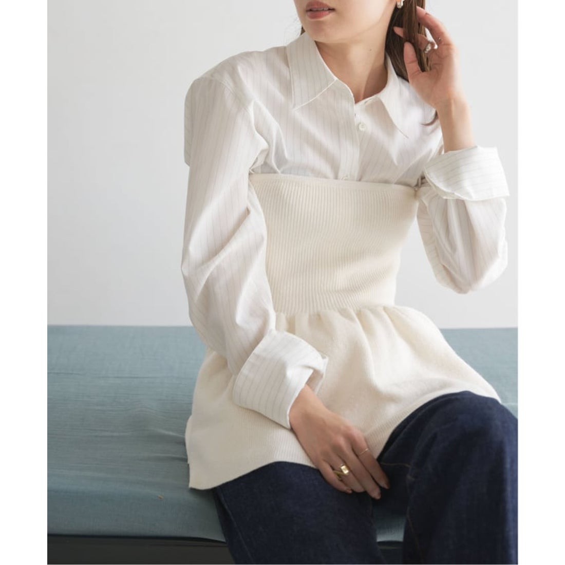 美品 ノーブル C70 ロングビスチェ ノーブル NOBLE 《予約》ニット