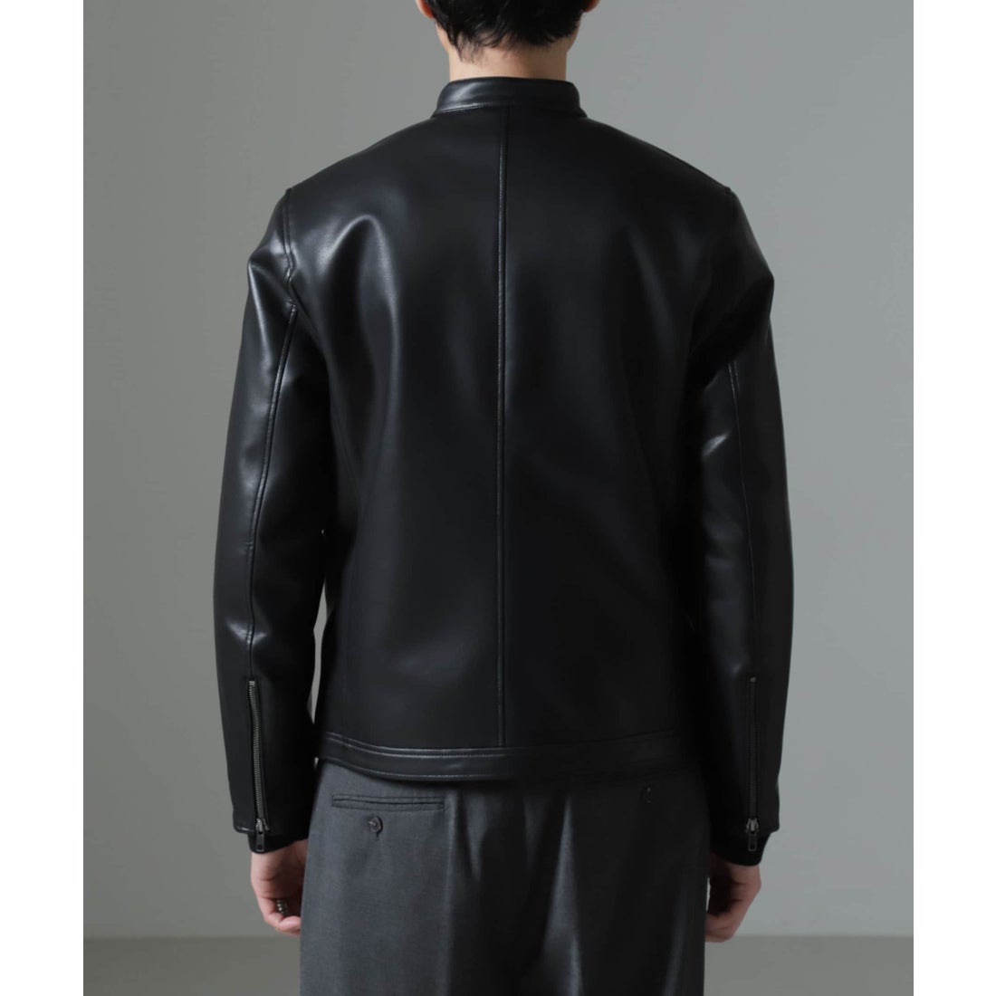 ナノ・ユニバース NANO universe フェイクレザーシングルライダース