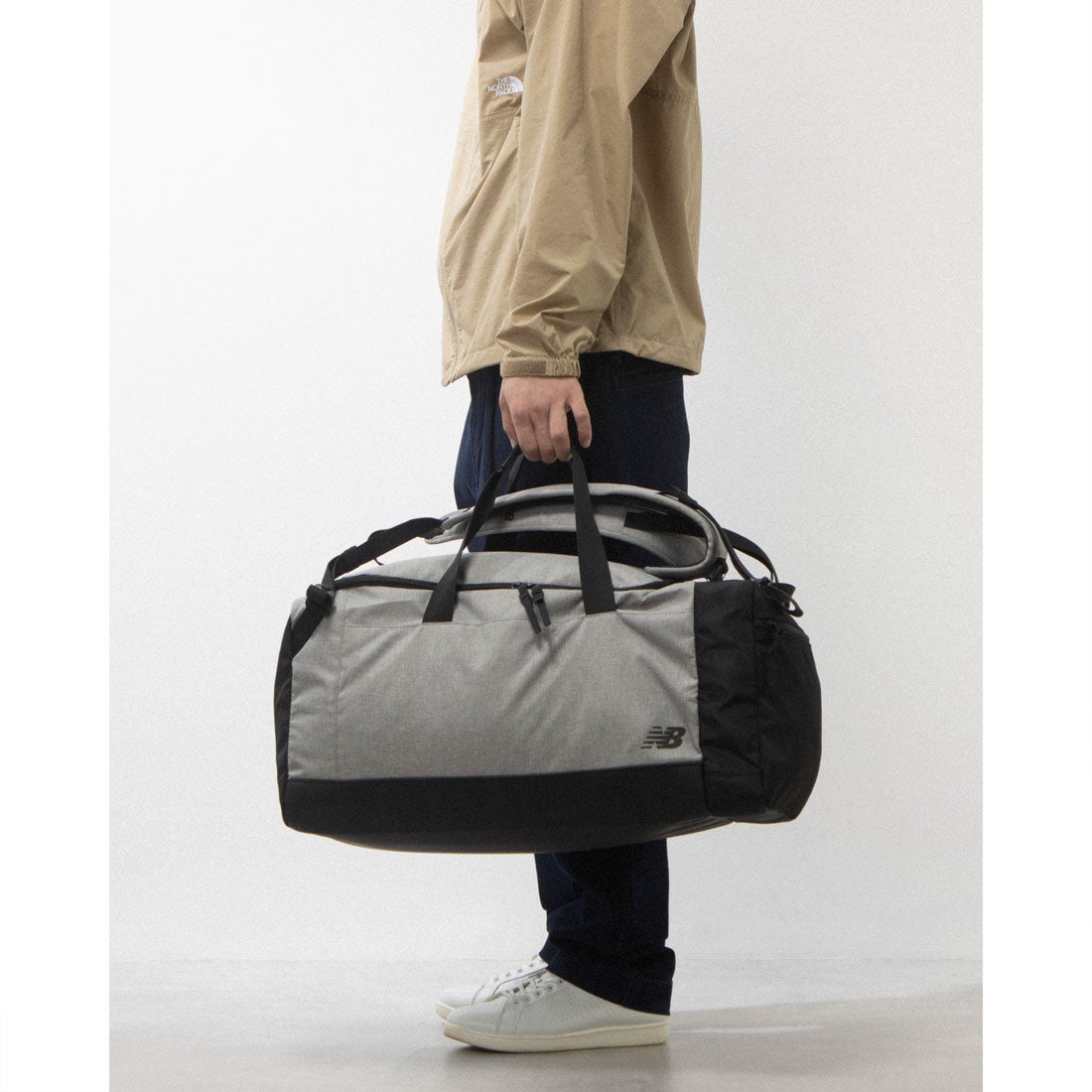 ニューバランス New Balance 2Way ボストンバッグ 50L （グレー） -靴