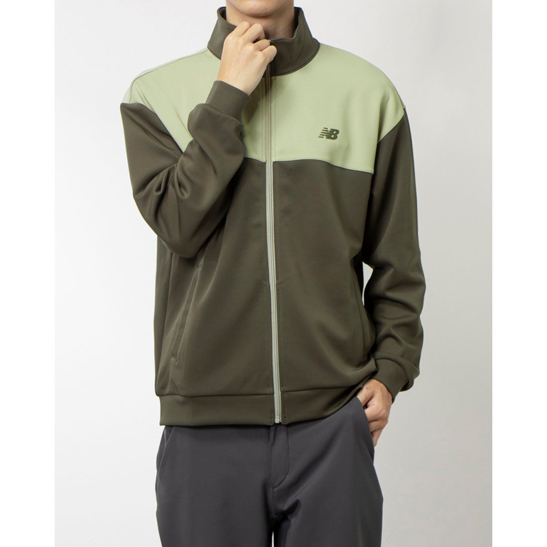 ニューバランス New Balance メンズ ニットジャケット スタンドカラー