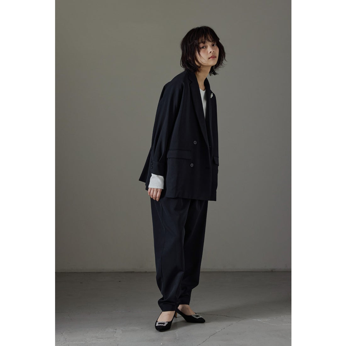 ニアナ niana ドルマンスリーブデザインパンツスーツ レディース 2点