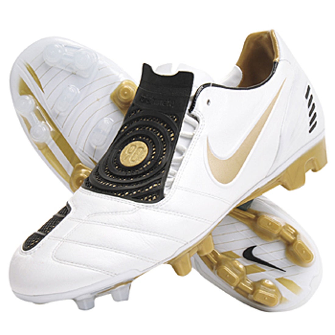 NIKE ナイキ トータル90 レーザー Ⅱ K-HG(ホワイト×ゴールド) 318821