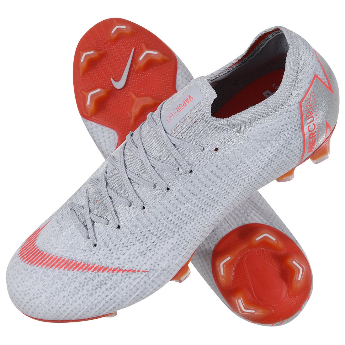 NIKE ナイキ ヴェイパー 12 エリート FG(グレー×レッド) AH7380 060