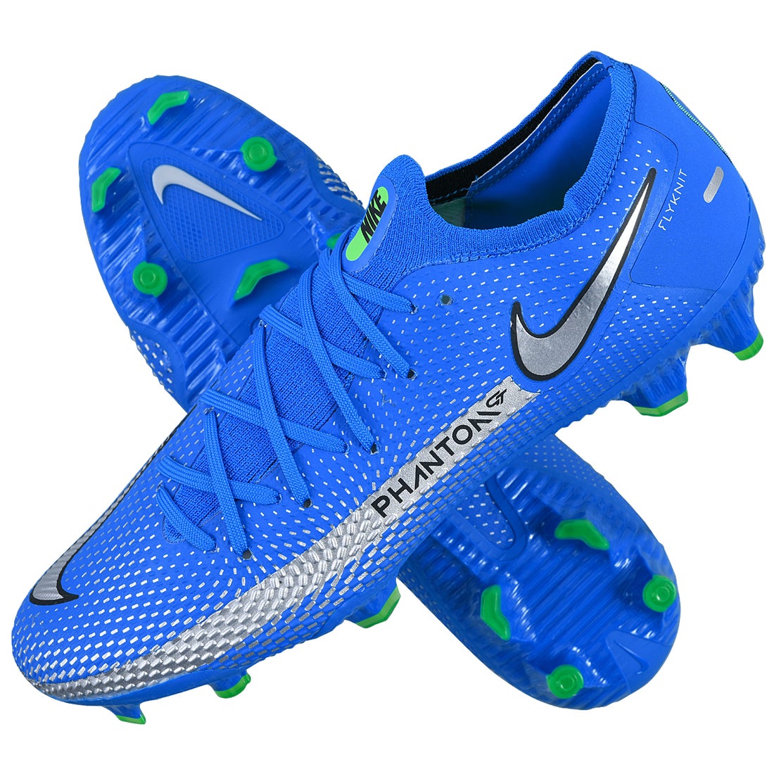 NIKE ナイキ ファントム GT プロ FG(ブルー×シルバー) CK8451 400