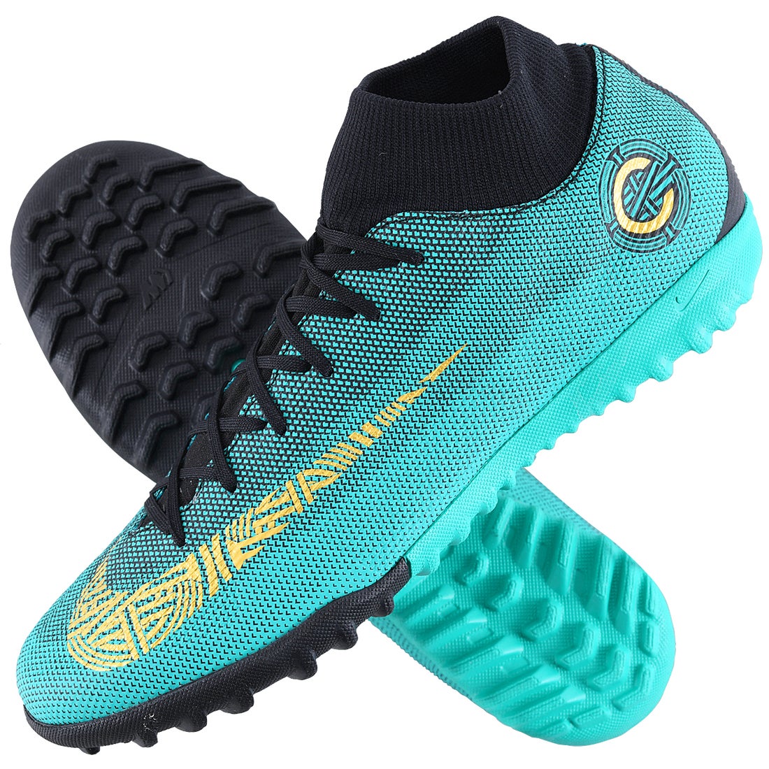NIKE ナイキ スーパーフライ X 6 アカデミー CR7 TF(グリーン×ゴールド