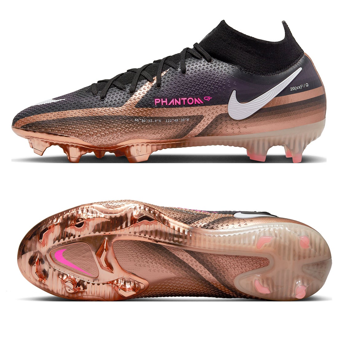 NIKE ナイキ ファントム GT2 エリート DF FG(ブラック×ブロンズ
