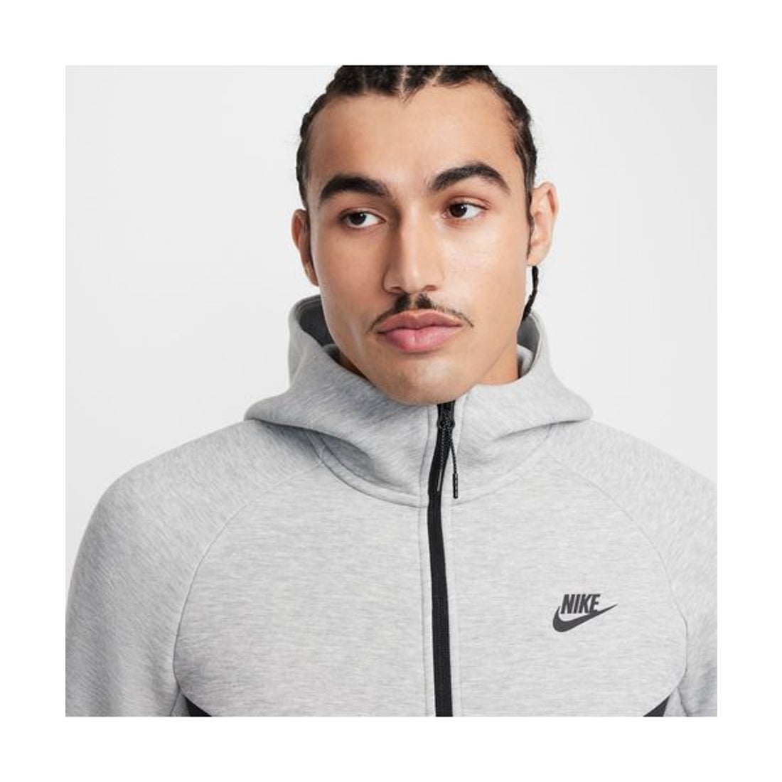 ナイキ NIKE AS M NK TCH FLC FZ WR HOODIE （DK GREY HEATHER/BLACK