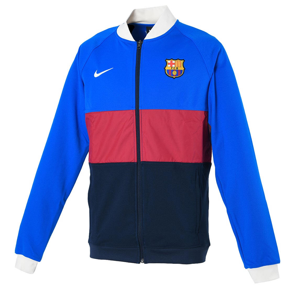 NIKE FCバルセロナ 21/22 I96 アンセム フルジップ ジャケット(ブルー