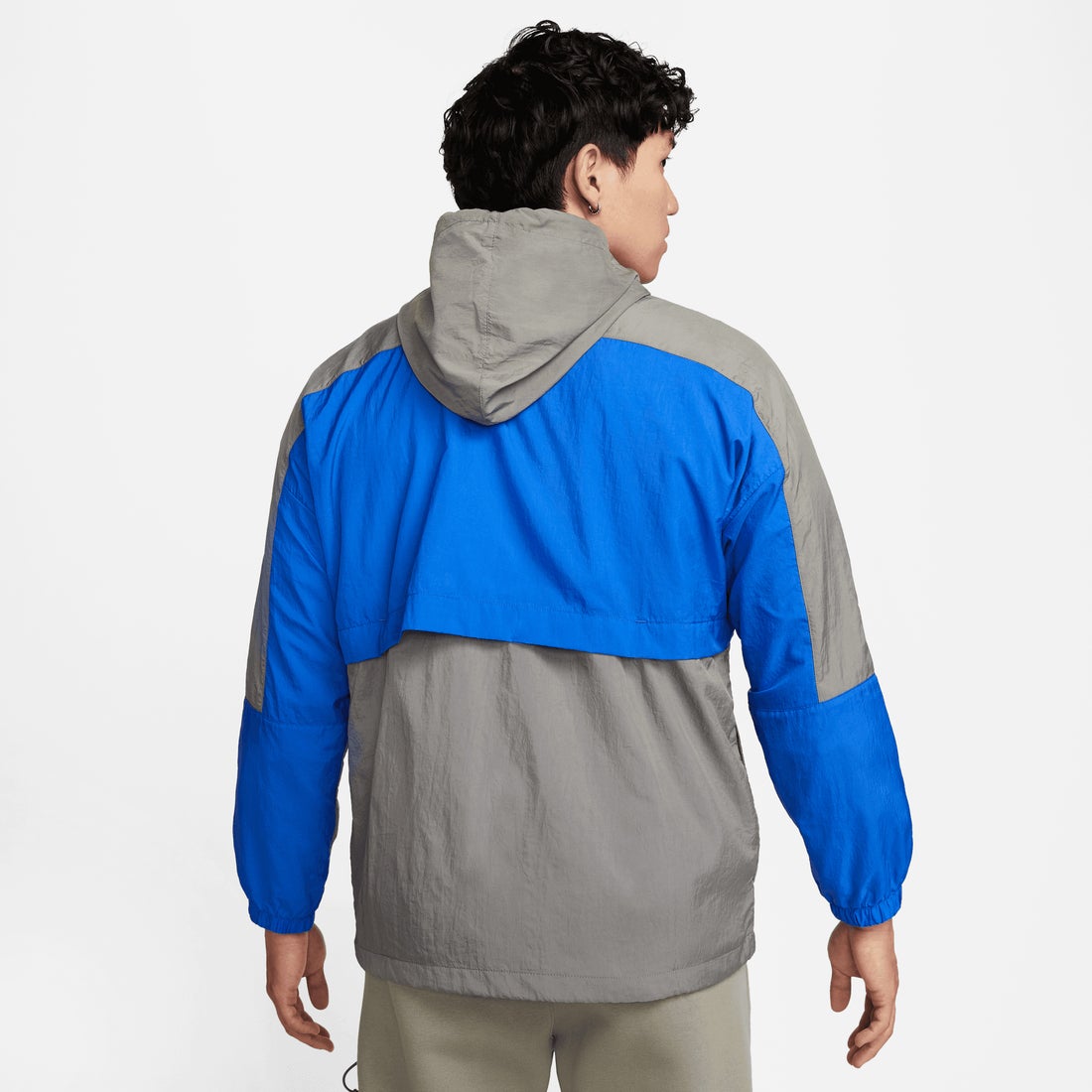 NIKE ナイキ NSW CB I2SP ウーブン フーディ ジャケット(グレー×ブルー