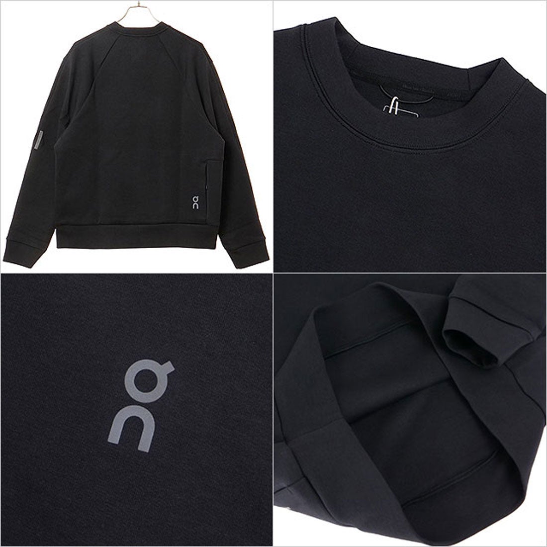 オン On Focus Tech Crew M Black [1MF30310553] （Black