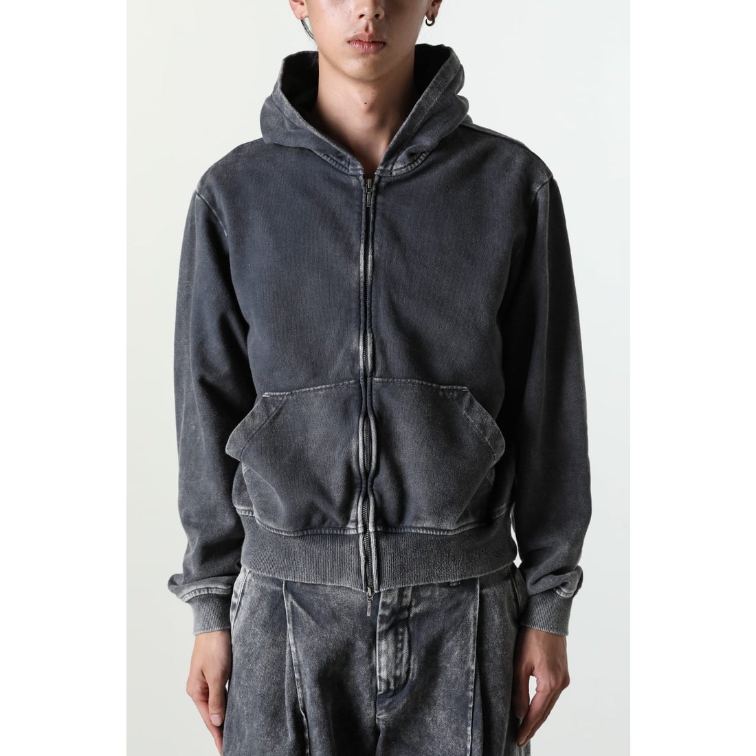 オマールアフリディ Omar Afridi Shabby Full Zipped Hoodie （Shabby