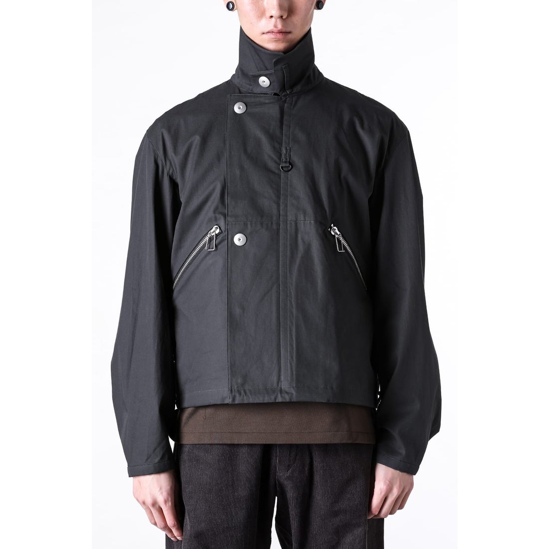 オマールアフリディ Omar Afridi Drawcord Blouson （Charcoal