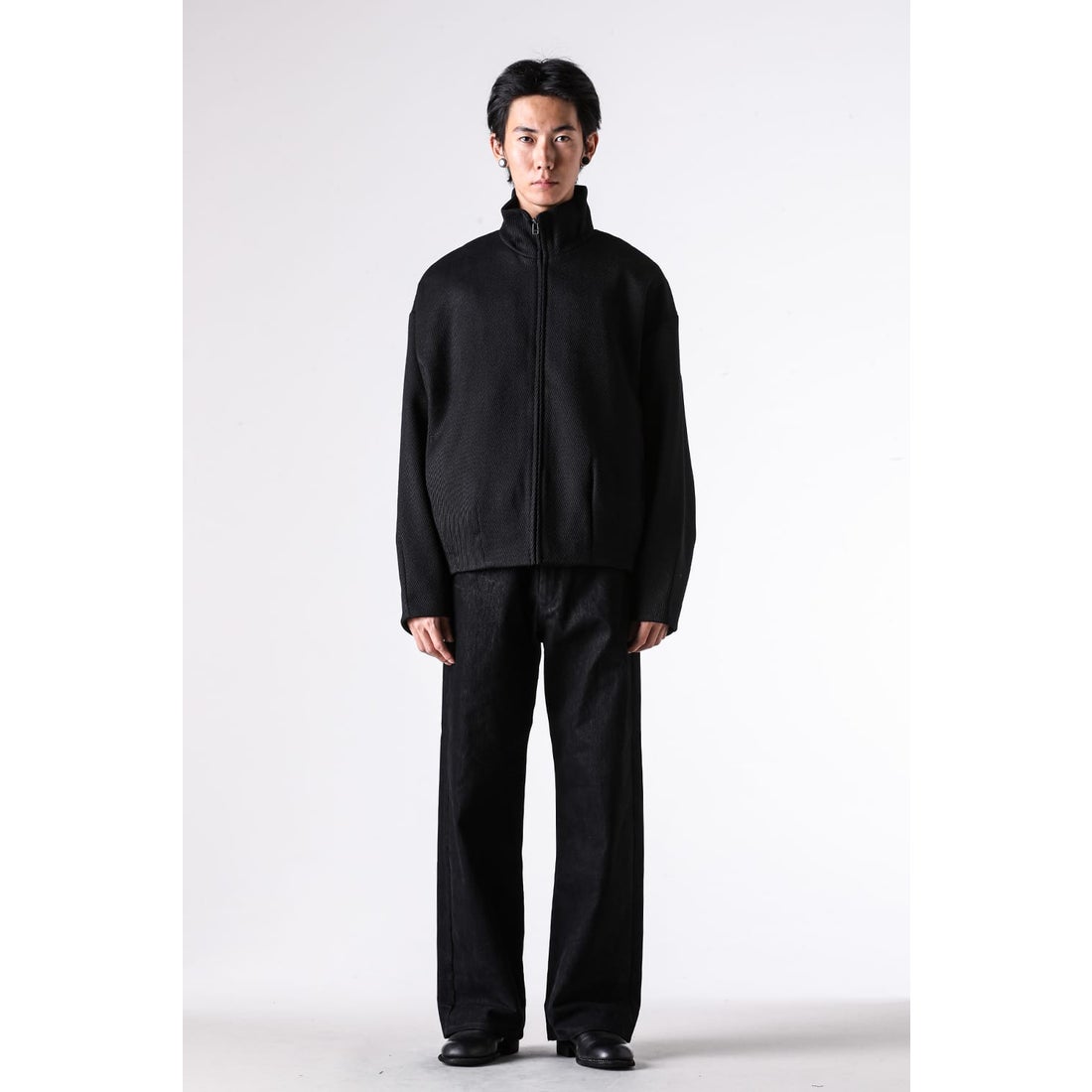 オマールアフリディ Omar Afridi STAND COLLAR BUD BLOUSON （BLACK
