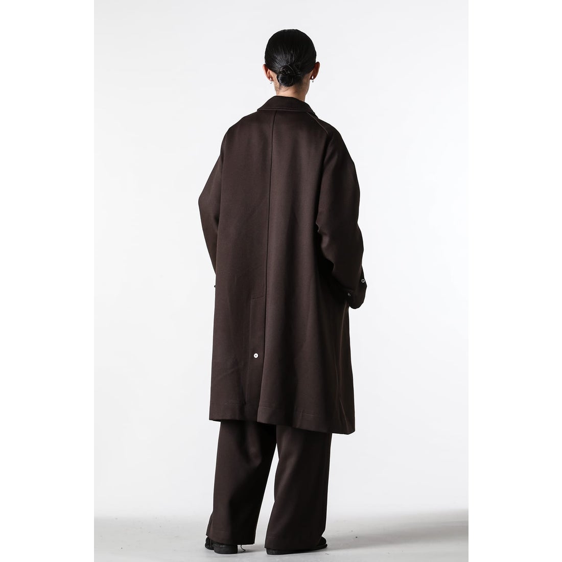 オマールアフリディ Omar Afridi Balmacaan Coat （Tobacco） -FASCINATE