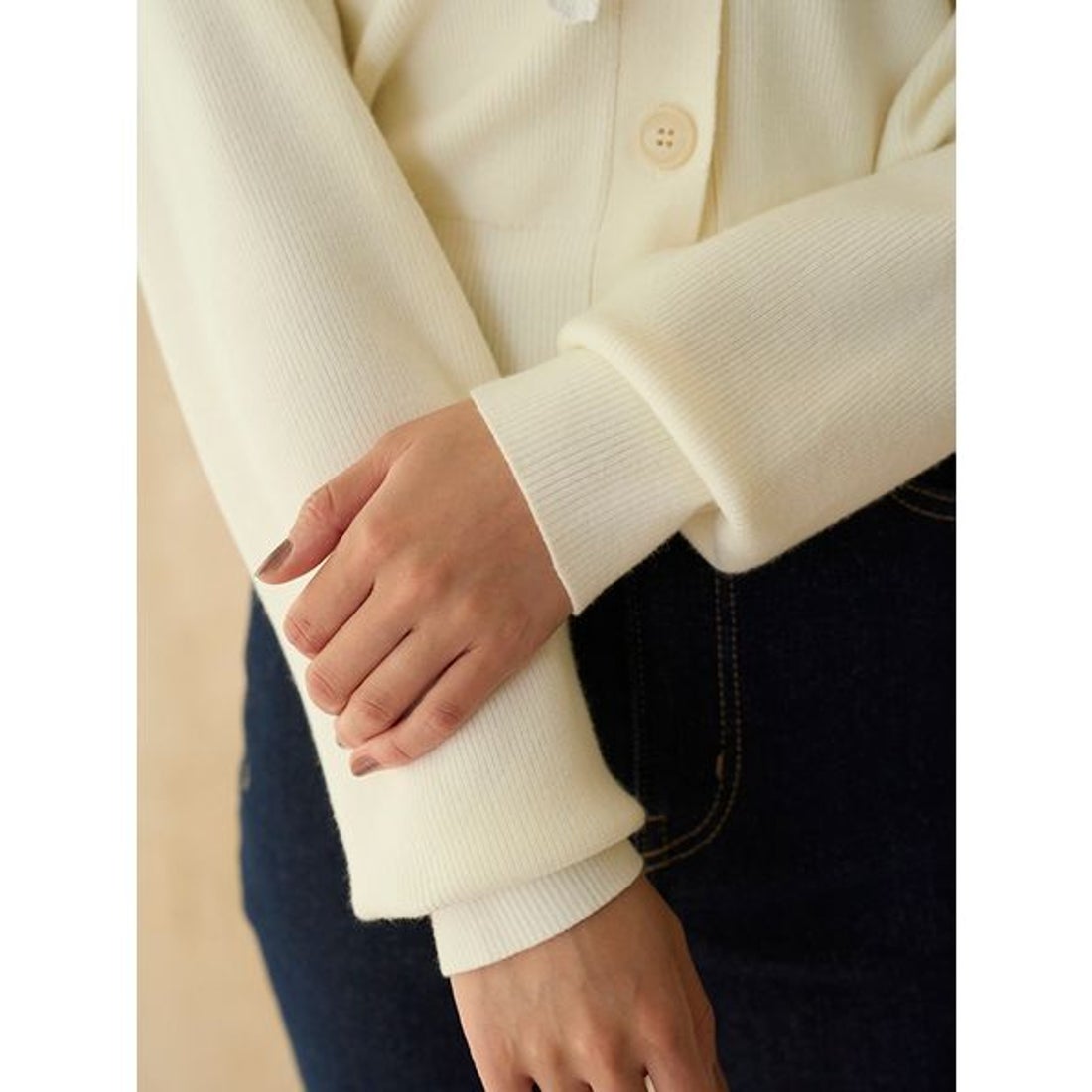 スナイデル SNIDEL レースカラーニットプルオーバー （IVR） -靴