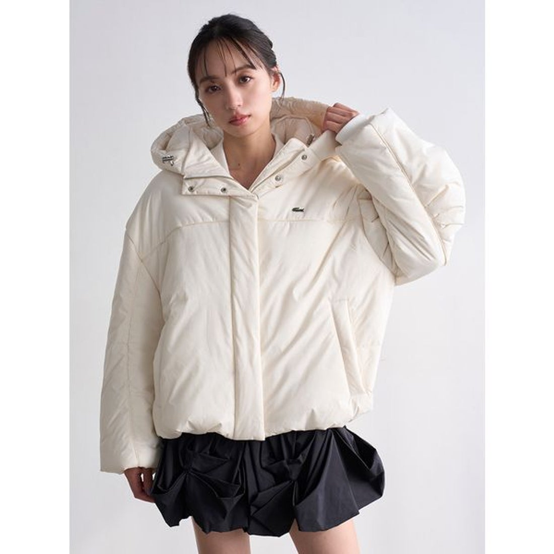スナイデル SNIDEL LACOSTE/中綿ブルゾン （BLK） - ファッション通販