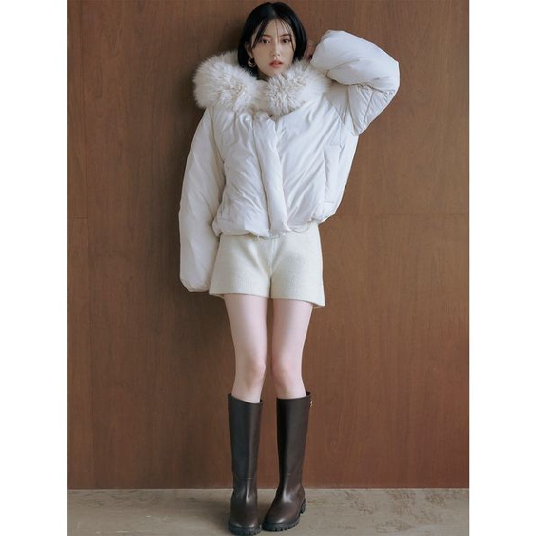 スナイデル SNIDEL 【WEB限定カラーあり】西川フードファーショート