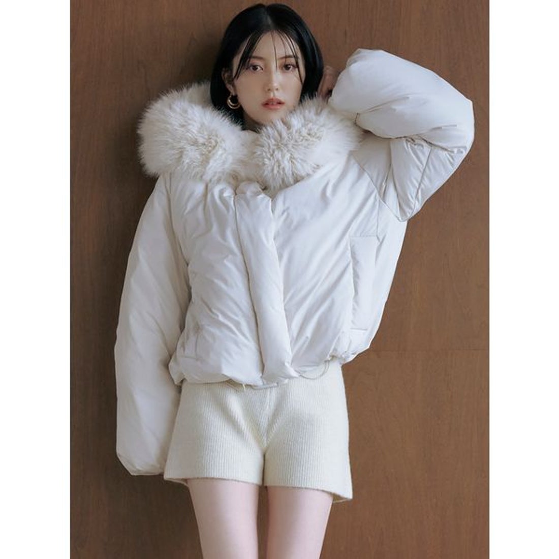 スナイデル SNIDEL 【WEB限定カラーあり】西川フードファーショート