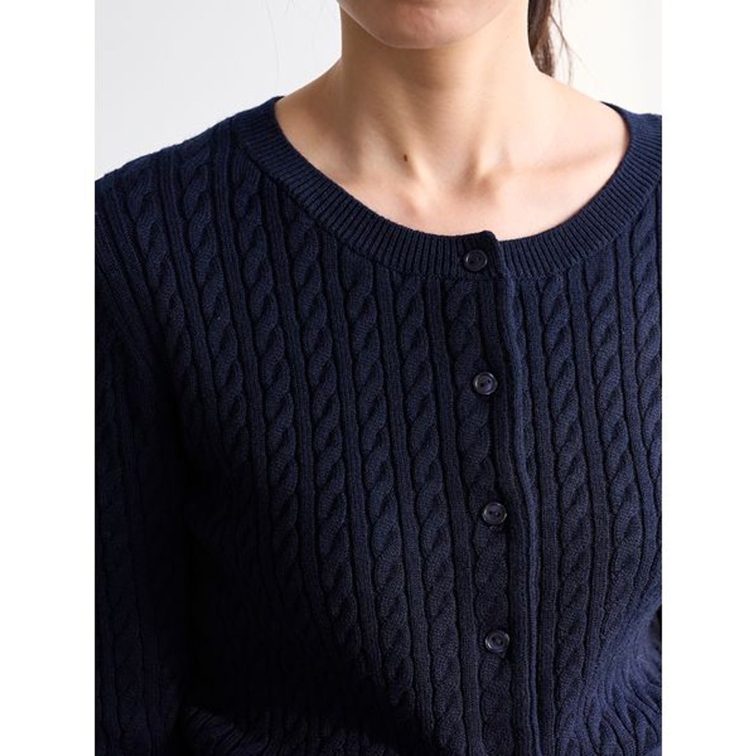 スナイデル SNIDEL リボンベアニットカーディガン （IVR