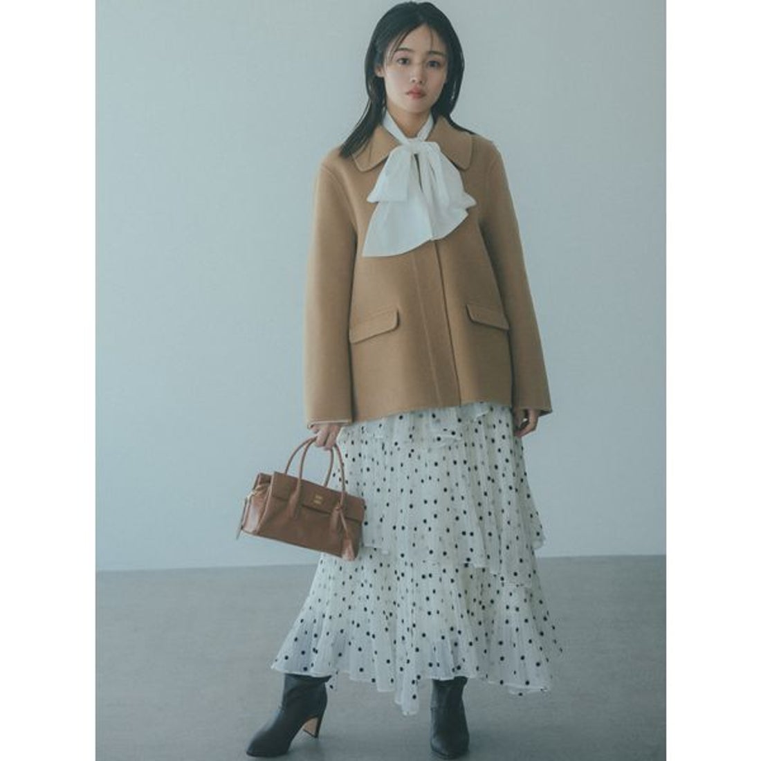 スナイデル SNIDEL Sustainableプリーツティアードロングスカート