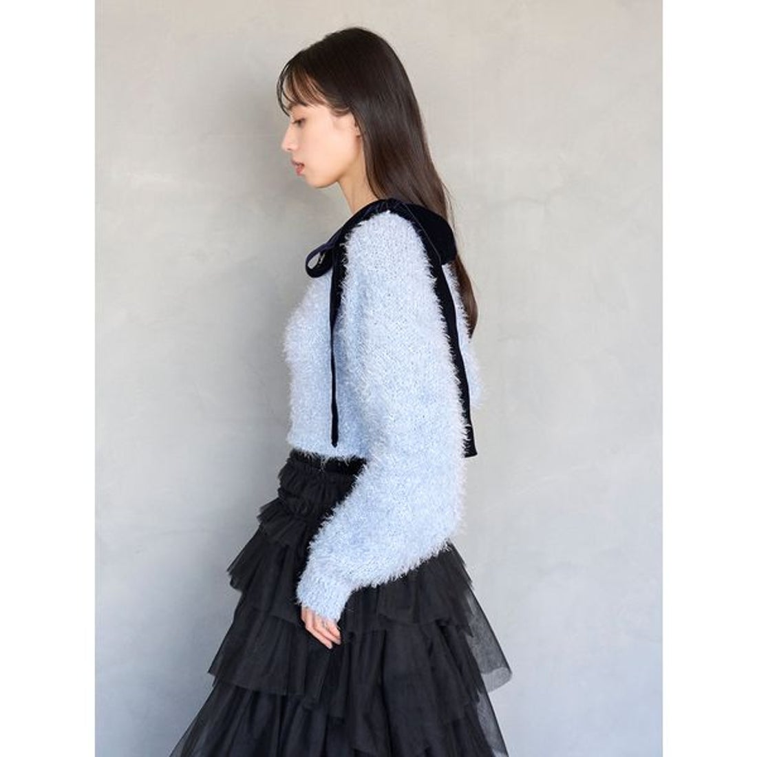 スナイデル SNIDEL ラメニットアンサンブルプルオーバー （IVR