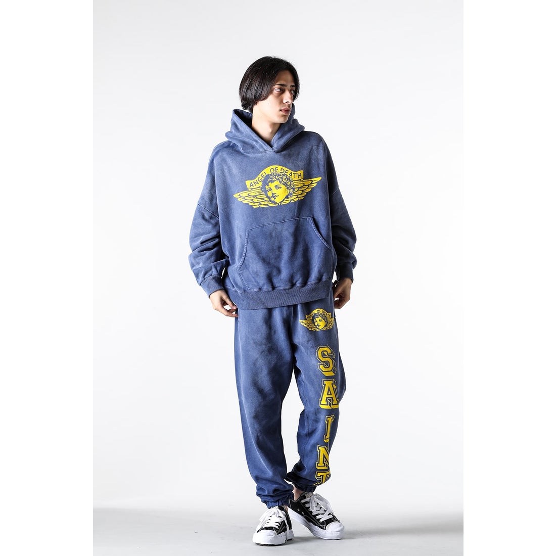 セントマイケル SAINT Mxxxxxx ANGEL Hoodie （Navy） -デザイナーズ