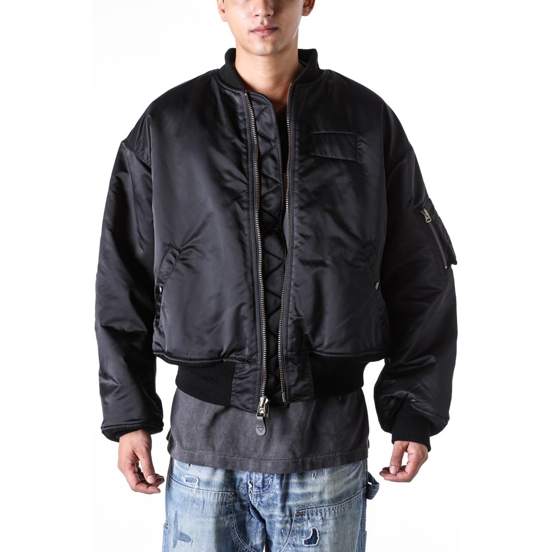 SAINT Mxxxxxx MA-1 Jacket （Black） - Osaka / Kyoto, Ship