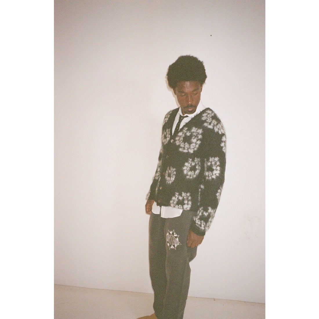 DENIM TEARS x SAINT Mxxxxxx COTTON WRTETH Mohair Cardigan 通販