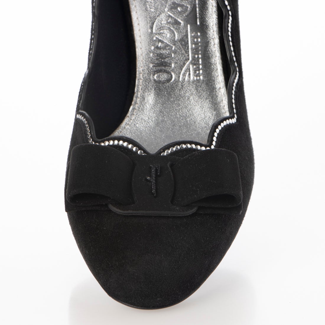 サルバトーレフェラガモ Salvatore Ferragamo スエード ヒールパンプス