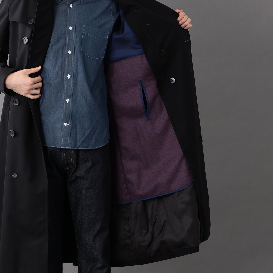 サンヨーコート SANYOCOAT ＜100年コート＞ダブルトレンチロングコート