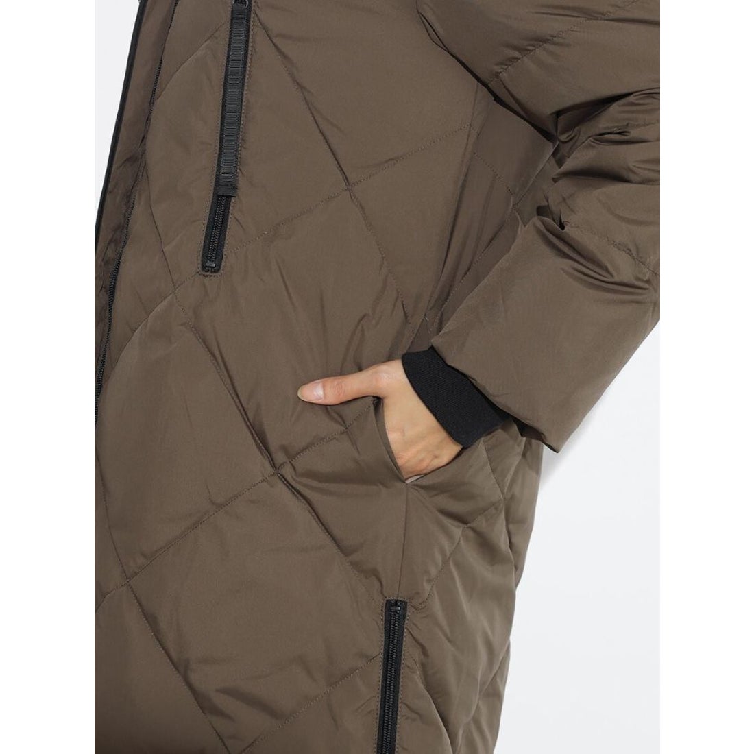 スコットクラブ SCOTCLUB バイカラーロングダウンコート （ダーク