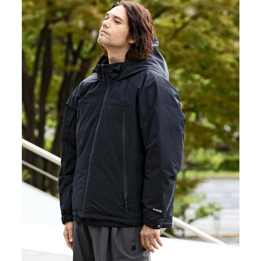 プラスフェニックス +phenix スラッシュポケットダウンジャケット