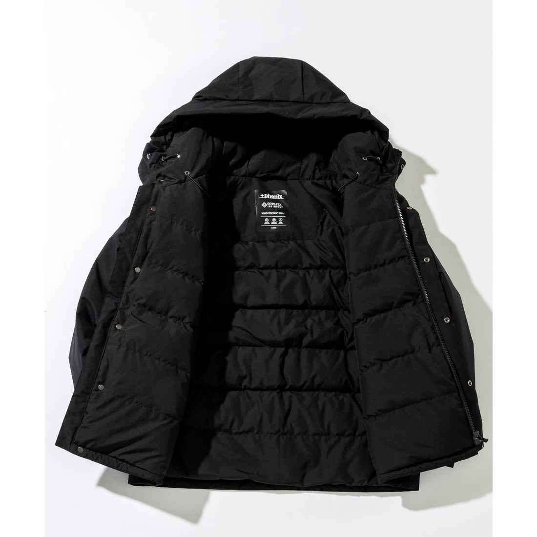 プラスフェニックス +phenix フラップポケットダウンジャケット