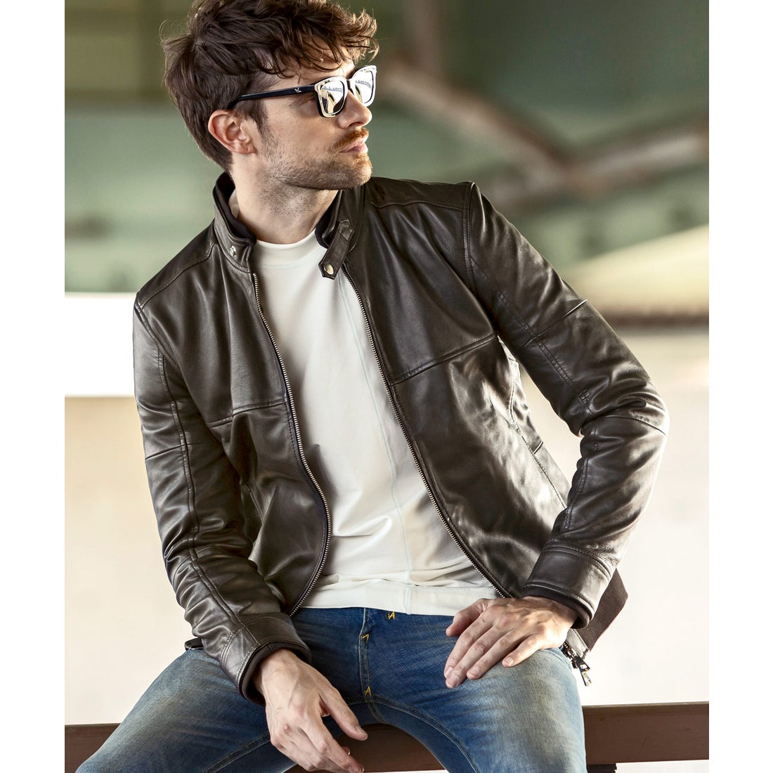 AKM Contemporary レザーブルゾン - ファッション通販 MAGASEEK