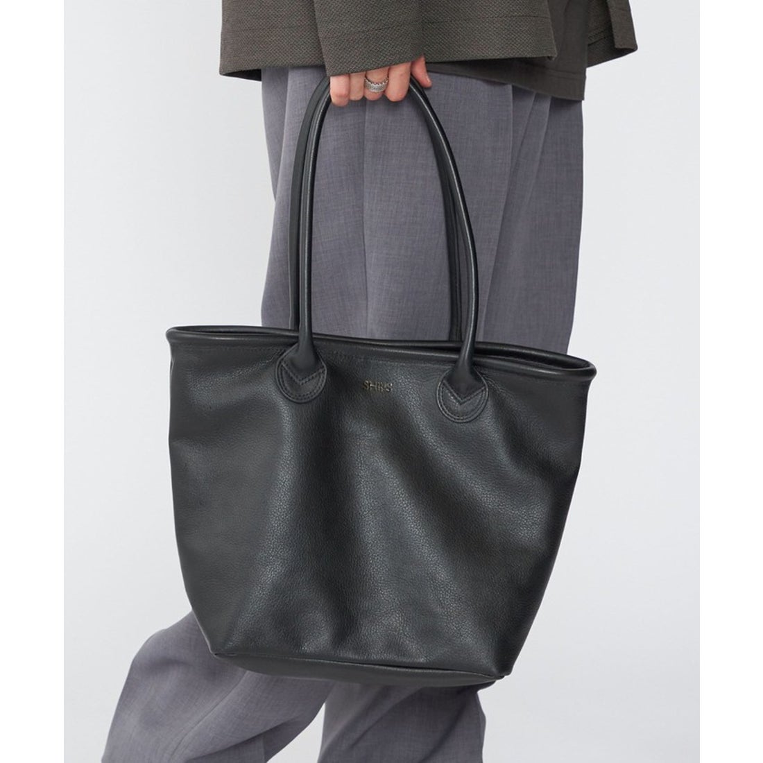 シップス SHIPS 【WEB限定】SHIPS: レザー ショルダー トート バッグ