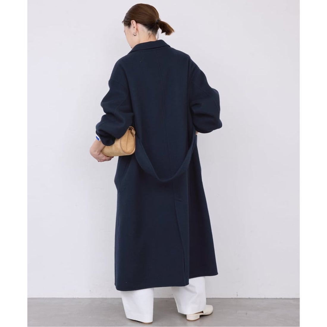 スローブ イエナ SLOBE IENA souple wool ダブルフェイスロングコート