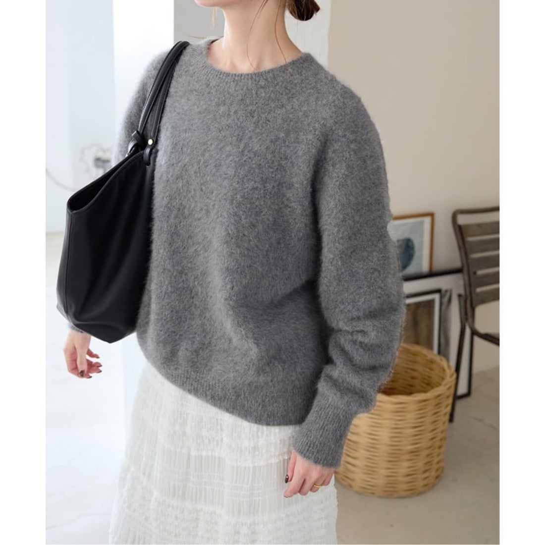 スローブ イエナ SLOBE IENA フォックスアルパカプルオーバー