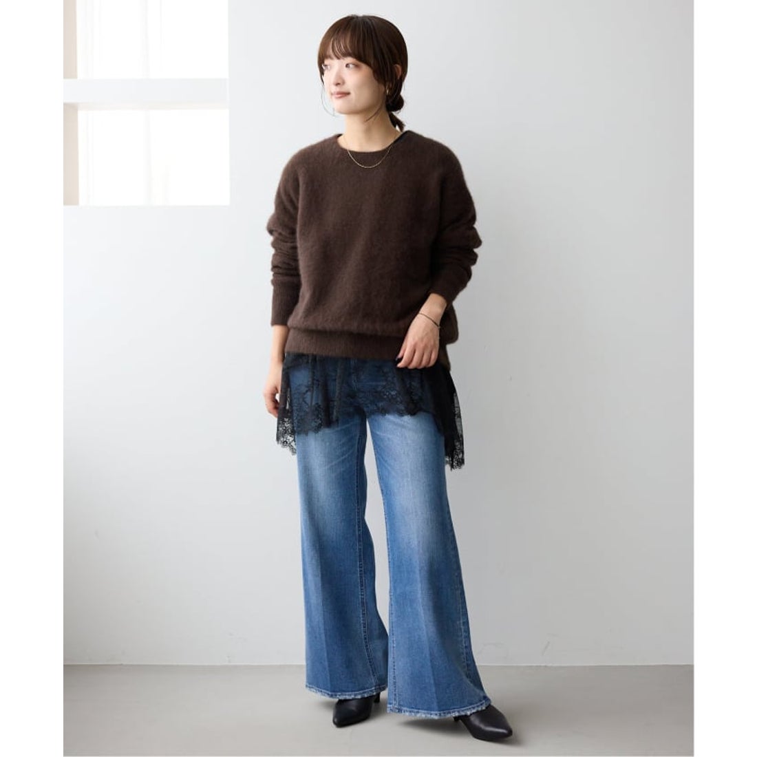 スローブ イエナ SLOBE IENA フォックスアルパカプルオーバー