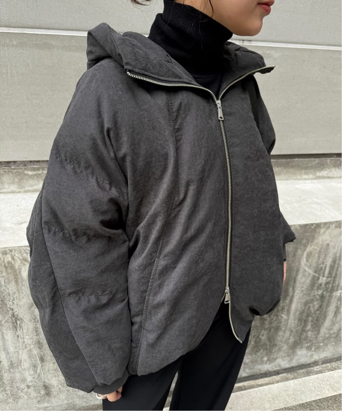 スローブ イエナ SLOBE IENA 中綿ボリュームフードブルゾン （ベージュ